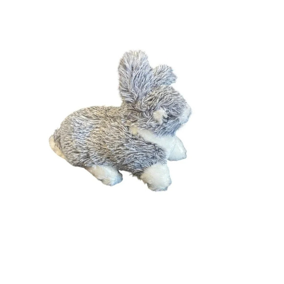 Homerbest Plush Gray & White Bunny Sitting Rabbit Stuffed Animal Toy Easter - Picture 1 of 7